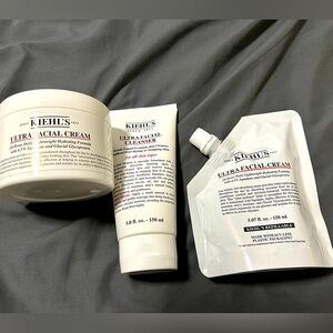 Lot of Kiehl’s Face Wash and Ultra Facial Creams